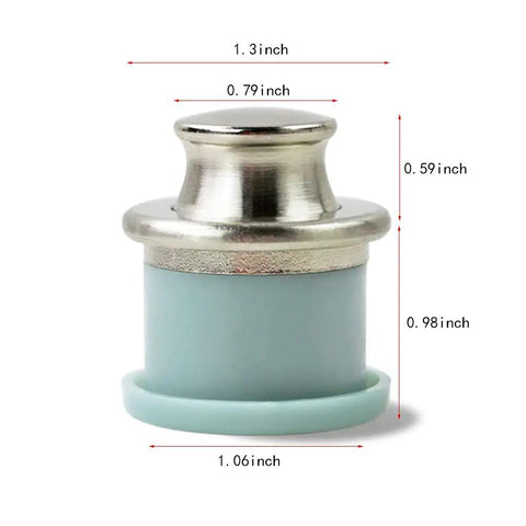 Embedded Retractable Spring Cabinet Knobs Set Zinc Alloy Hidden Drawer Pulls 4 Pack Brushed Finish with measurements