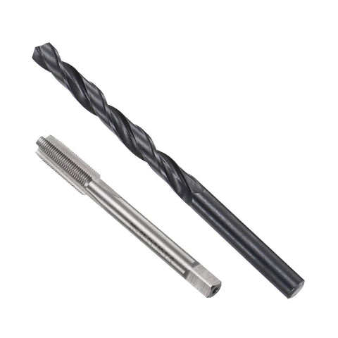 Pro Grade Tap And Drill Bit Set For DIYers And Pros, 5/16-36 UNS Thread Tap And 9 32 Inch Black Oxide Twist Drill Bit, Straight Flute Tapping Kit