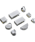 Cabinet Shelf Clips Set Of 10 Durable Frameless Clamp Brackets For Glass Shelves Wardrobe Cupboard Panels Built Tough Pro Grade Non Slip Grip Door Hinge Accessories