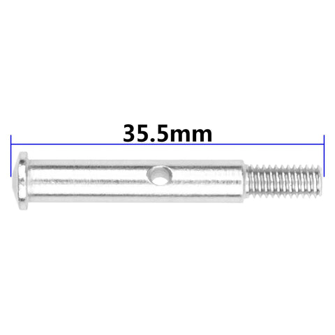 Beefy Steel Front Axles For Traxxas Slash 2WD Rustler VXL Stampede One Tenth RC Car Replacement, CNC Machined 35.5mm Axle