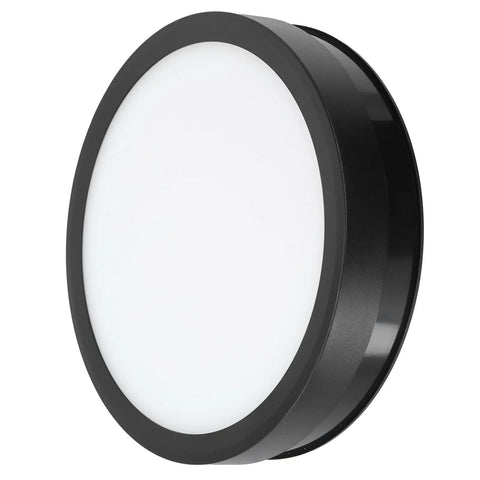 Stunning 360 Degree Rotating Display Stand With Electric Turntable, Adjustable Speed And Direction Control Via Remote, USB Powered 22cm Platform Featuring Colorful LED Lights For Pro Product Photography And Live Streaming - Black round LED light.