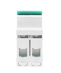 Heavy Duty Din Rail Two Pole Circuit Breaker Disconnector With Main Switch Function 400 Vac Thermal Magnetic Tech front view