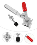 Welding Toggle Clamps 2 Pack Quick Release Fixed Hand Clamps With Rubber Tips for woodworking and welding projects
