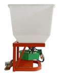 Heavy Duty ATV UTV Seed And Fertilizer Spreader Broadcast Spreader With 265Lb Capacity, side view of hopper and frame