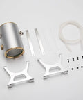 Rad Metal V8 Engine Model Kit With All Accessories includes metal parts and fittings for assembly and display.