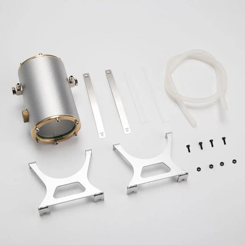 Rad Metal V8 Engine Model Kit With All Accessories includes metal parts and fittings for assembly and display.