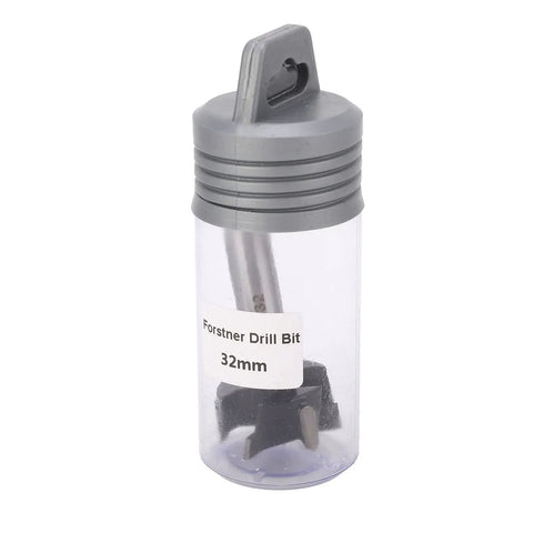 Dead Nuts Accurate Forstner Drill Bit Set Carbide Tipped Edges Cut Clean As A Whistle 32mm bit stored in plastic case.