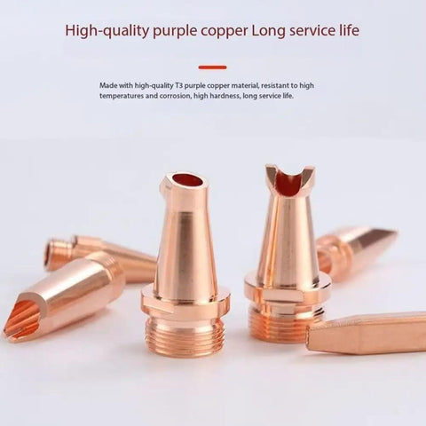Pro Grade Copper Tip Attachment For Portable Laser Welding Gun Wire Guide Nozzle Set 1.2mm 10 Pack Multi Angle Nozzles