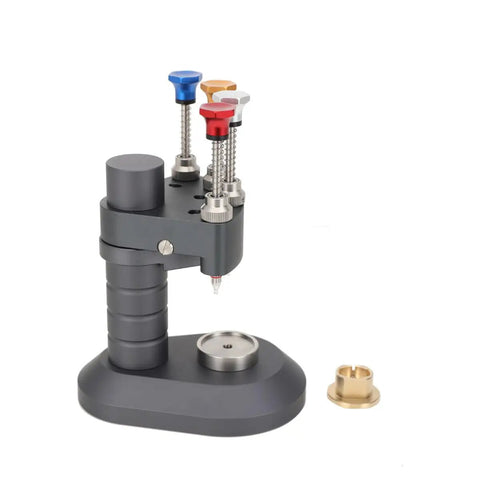 Pro Grade Watch Hand Setting Tool With Needle Loader And Clete Repair Kit Plus Four Pin Pressers, alloy body and gold clete on the side
