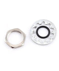 Washer and hex nut components from 12V LED Dash Panel Indicator Lights Kit For Cars, Bikes, And Boats, 14mm, Multi Color Red Blue Green