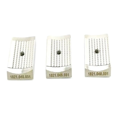 Toothed Grippers Plate For BXT3 19 Plastic Electric Strapper Banding Tool Strapping Machine Replacement Part Heavy Duty Easy Install Keeps Tension Strong Ideal Upgrade For Your Banding Setup Durable Steel Construction, three toothed plates