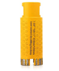 Front view of diamond core drill bit, 1-3/8 inch, yellow laser-welded stone/granite bit with diamond segments