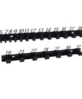 Wall Mounted Wrench Organizer Rack With Numbered Slots 6-32, dual steel holders for tool storage in workshops and garages.