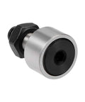 Rock Solid Cf8 Kr19 Cam Follower Needle Roller Bearing With 19Mm Roller Diameter And 11Mm Width Plus M8x1.25 Stud Thread Sealed Heavy Duty Design For Smooth Durable Track Motion 2 Pack close-up view of a cam follower bearing featuring black seal and hex nut.