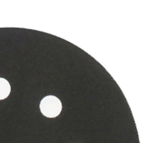 Get A-Grade Silicon Carbide Hook And Loop Sanding Discs With 8 Holes For Fast Wood And Metal Grinding, Includes 200 Pieces Of Durable 5-Inch Pads showing close-up of sanding disc with 8 holes.