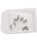Straight Up Stainless Steel Micro Watch Repair Screws Eight Piece Kit Made For Ballon Bleu Back Covers in clear storage