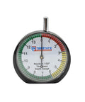 Pro Grade Dial Type Tire Tread Depth Gauge With 1/32 Inch Increments And 1/128 Inch Resolution, Maximum 14/32 Inch, Color Coded Scale