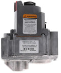 Front view of VR8200H1251 Combination Standing Pilot Gas Control Valve For Furnaces with labels visible