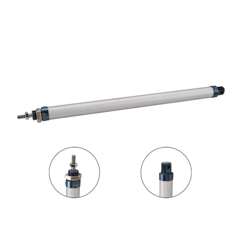 Compact MAL16 x 250 Double Acting Aluminum Pneumatic Cylinder With 16mm Bore And 250mm Stroke M5 Single Rod Quick Fitting