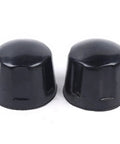 Black end caps for Heavy Duty Universal Rear Axle Kit For Go Karts 740mm 29 Inch Rear Wheel Shaft Assembly Durable Go Kart Axle Shaft For DIY Projects
