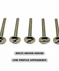 Combo Sidewalk Bolts Set In 304 Stainless Steel For Hurricane Hardware, One Quarter Inch By One Inch, 25 Pack