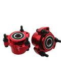 Front Wheel Hub Set Two Pack With Five Eighths Inch Bearing And One Quarter Inch Bolts For Race Go Kart Drift Trike Easy Install