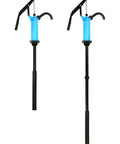 Heavy Duty Hand Siphon Pump 2 Pack For Transferring Thick Liquids Like Motor Oil Without The Sweat Boasts A Slick Quick Fit And Works Right Outta The Box On 5 To 55 Gallon Drums Naturally - blue and black manual pumps for liquid transfer.