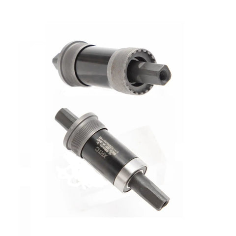 Square Taper Bike Bottom Bracket 68mm Shell 118mm Upgrade for Road and Mountain Bikes with sealed bearing cartridge