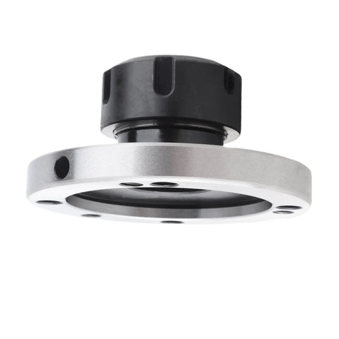 Top Rated Er32 Collet Fixture For Cnc Lathe And Milling Machine With 100Mm Diameter Carbon Steel Flange Mount Frosted Finish.