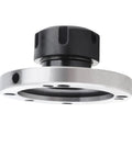 Heavy Duty ER32 Collet Fixture With Sturdy Carbon Steel Flange For CNC Lathe Milling Router Parts Accessories, close-up view.