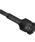 Impact Spline Bit Socket M6 Metric 60mm Long For Three Eighths Inch Drive Chrome Molybdenum Steel One Piece Construction Pro Grade Heavy Duty Auto Shop Tool For Installation And Removal Of Fasteners