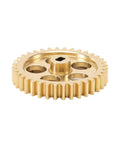 Beefed-Up Brass Transmission Main Gear With Motor Pinion Set For Losi Micro B And Micro T Buggies 11T/36T Replaces Plastic Gears