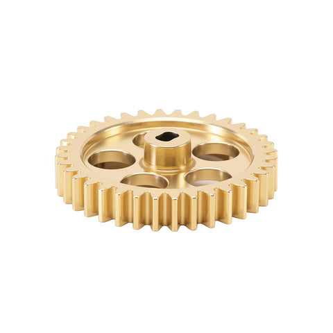 Beefed-Up Brass Transmission Main Gear With Motor Pinion Set For Losi Micro B And Micro T Buggies 11T/36T Replaces Plastic Gears