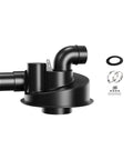 Badass Heavy Duty Double Filtration Cyclone Dust Collector For Woodworking And Diy Shops Features Turbocharged Suction industrial separator with dual filter system.