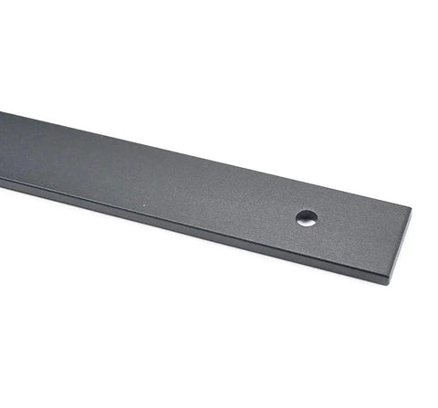 37 Inch Bifold Sliding Barn Door Hardware Kit For Closets track piece with pre-drilled hole for mounting