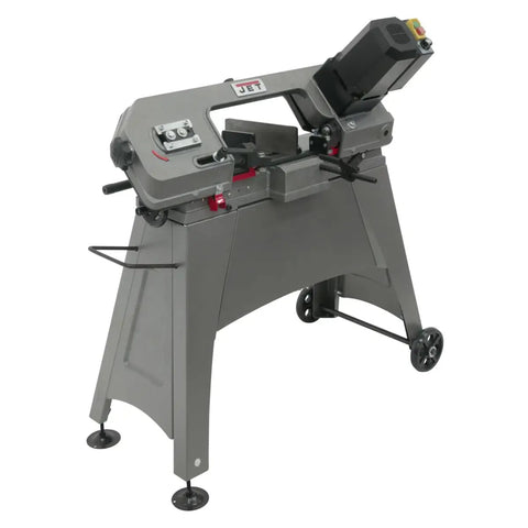 Five By Six Inch Metal Cutting Band Saw With Horizontal And Vertical Operation Variable Speed Motor Three Step Gear Transmission Pro Grade One Half Horsepower 115 Volt Single Phase Workhorse For Metal Wood And Plastic