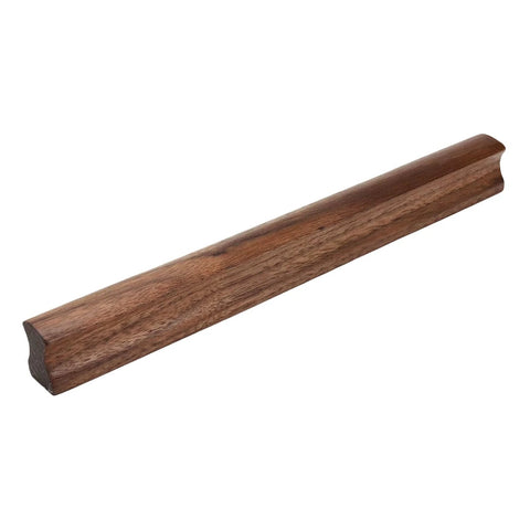 Walnut Wood Cabinet Pull Handles Set of 6, 230mm Long With 192mm Hole Centers, 18mm Wide, Solid Wood Handle view