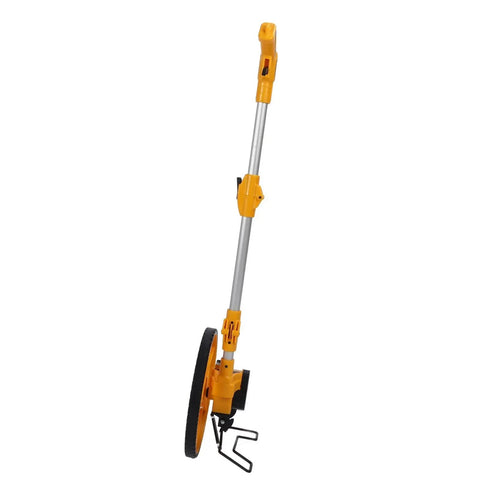 Jauarta Foldable Accurate Measuring Wheel for Work Projects 0-9999.9m, 40" lightweight design with a yellow and silver color scheme.