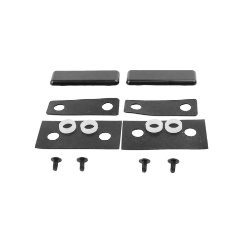 Ultimate 2 Pack Outer Hinge Repair Kit Replaces 710001 For After 1973 Snugtop Camper Shells With Glass Rear Doors Easy Fix Super Durable, black hardware kit
