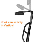 Heavy Duty Electric Scooter Wall Mount Rack With Bulletproof Vertical Hook Holder For Garage Or Shed Storage Space Saver showing flexible hook.