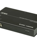 USB HDMI HDBaseT 2.0 KVM Extender No Ethernet Port For Seamless USB Keyboard Video Control Across Long Distances W126898497 For Multi Client Setup And Remote Console Access black metal unit