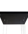 Dope Black Acrylic LED Pendant Lights For Kitchen Island With Remote Dimmer Dimmable Nature White To Warm White High Lumen Ceiling Base