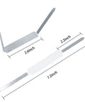 Heavy Duty Self Adhesive Ring Binders With Solid Steel Fasteners For No Hassle File Organization and Knockout Paper Sorting featuring silver steel construction and adhesive backing.