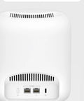 Back view of Eero Pro 7 Tri Band Mesh WiFi 7 Router Newest Model showing two 5 GbE ports and ventilation grill.
