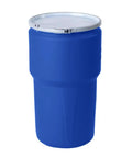 Blue 14 Gallon Plastic Drum for Hazardous Materials Storage and Spill Response DOT Compliant Open Head Drum with Removable Lid