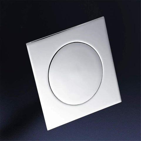 Ridiculously Durable Chrome Plated Brass Pop Up Floor Drain Plug For Bathtubs And Showers Square design with smooth surface.