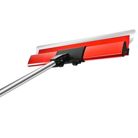 Drywall Skimming Blade Set With Extension Handle For 12, 22, And 32 Inch Blades, Rustproof Steel and Aluminum, Red Blade