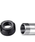 Bulletproof Spindle Motor Extension Shank Adapting ER8 ER11 ER16 ER20 Collets For CNC Milling Machines And Lathes showing ER25 nut and shank