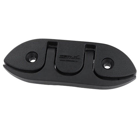 4 Pack 5 Inch Folding Dock Cleat Flip Up Cleat With Long And Short Screws M6 Nylon Black 2 Holes Saltwater Ready Marine Grade Hardware
