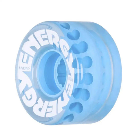 Energy 57 Roller Skate Wheels Four Pack 78A 31mm By 57mm Quad Skate Durable Urethane Clear Blue